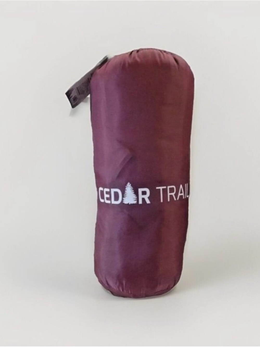🏕️ NWT Cedar Trail 40°F Envelope Sleeping Bag Burgundy CT-1100-BRG w/Bag